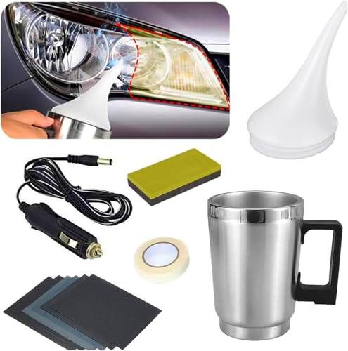 MILIWAN - Kit de renovación de faros para coche, con copa de atomización