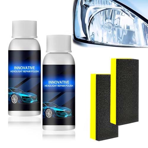 2PCS x 50ml líquido de reparación para faros de automóviles