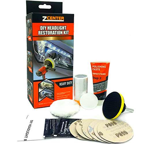 ZCENTER Kit de restauración de Faros de Automóviles pulir Faros Coche para  Restaurar Faros turbios, Restaurador De Faros amarillentos o Desgastados :  : Coche y moto