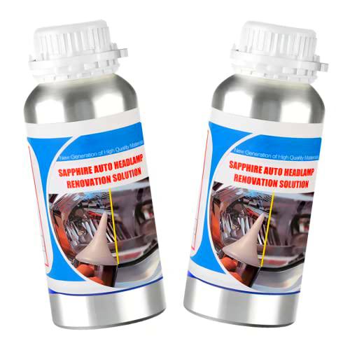 TONZACK 800g/1600g Líquido De Reparación De Faros De Coche,Polimero Liquido para Faros,Renovador De Faros De Vapor De Coche,Restaurar El Brillo Faros Coche (1600Gramme)